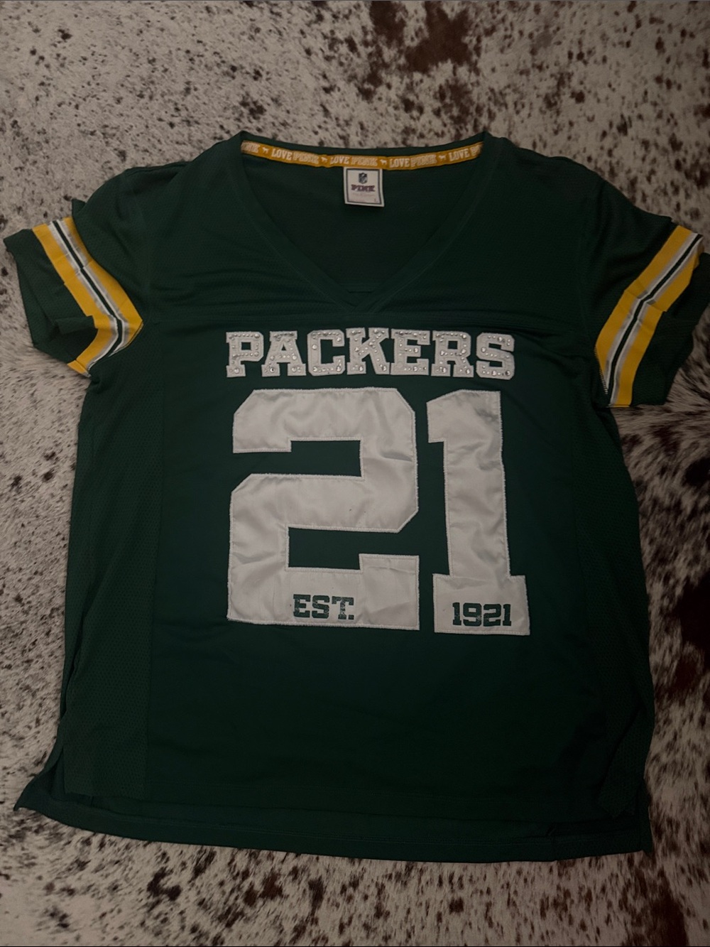 Green Packers Victoria Secret Pink Jersey